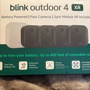 Blink Outdoor 4 XR four camera with sync module included